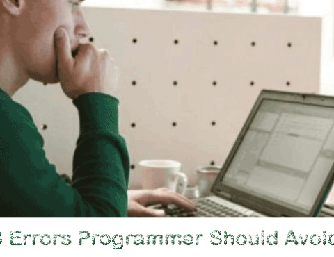 3 Errors Programmers Should Avoid