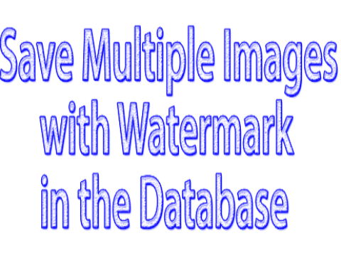 How to save multiple images with watermark
