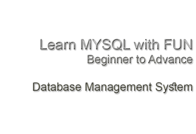 Learn MYSQL Part 1