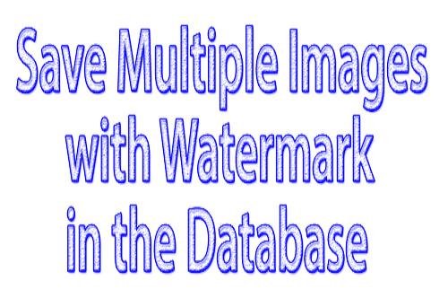 How to save multiple images with watermark